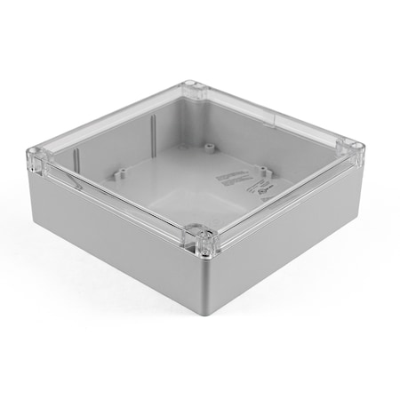 Enclosure, 160x160x60mm Polycarbonate NEMA 4X/ 6P, Clear Lid